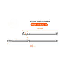 Barra Extensible para Cortina de Baño